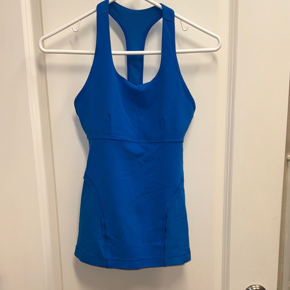 lululemon athletica Vibrant Blue Racerback Tank